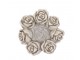 Cementový květináč mísa s růžemi Saint antique Rose - 21*21*8 cm daan kromhout