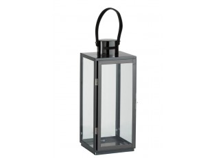 Černá granitová kovová lucerna Recin - 17*16*51 cm