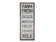 Nástěnná dřeváná cedule Farm Fresh – 30*2,5*81 cm Chic Antique