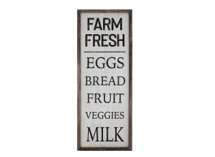 Nástěnná dřeváná cedule Farm Fresh – 30*2,5*81 cm