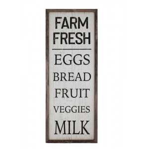 Nástěnná dřeváná cedule Farm Fresh – 30*2,5*81 cm
