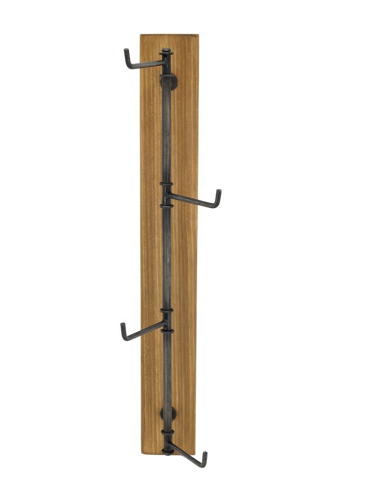 Nástěnný věšák se 4mi háčky Mondy - 15*15*50 cm