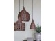 Přírodní antik závěsné světlo lampa z proutěného ratanu - Ø 31*38cm/ E27/ 25W Chic Antique