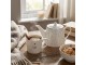 Bílá porcelánová miska se srdíčky Lovely Day - Ø 14*7 cm / 500 ml Clayre & Eef