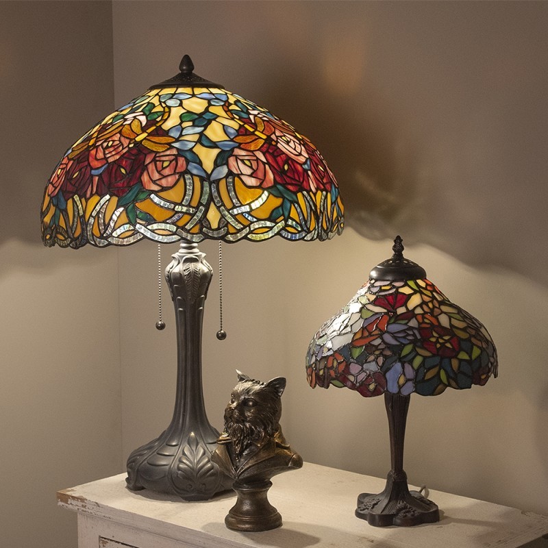 Stolní lampa Tiffany - Ø 46*64 cm Clayre & Eef Stolní lampa Tiffany - Ø 46*64 cm Clayre & Eef