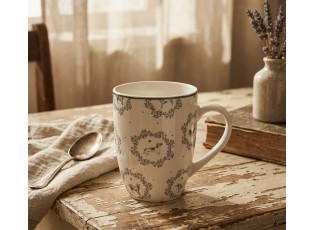 Porcelánový hrnek s pejsky jezevčíky Lovely Grey Dogs - 12*8*10 cm / 325 ml