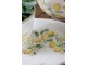 Béžový antik keramický podnos s citróny Limone Blossom - 25*18*2 cm Chic Antique