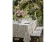 Krémový bavlněný ubrus s květy Aix Wild Flowers - 140*240 cm Chic Antique