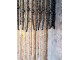 Přírodní stropní světlo s dřevěnými korálky Roellie - Ø 50*90cm/ E27/ 40W Chic Antique