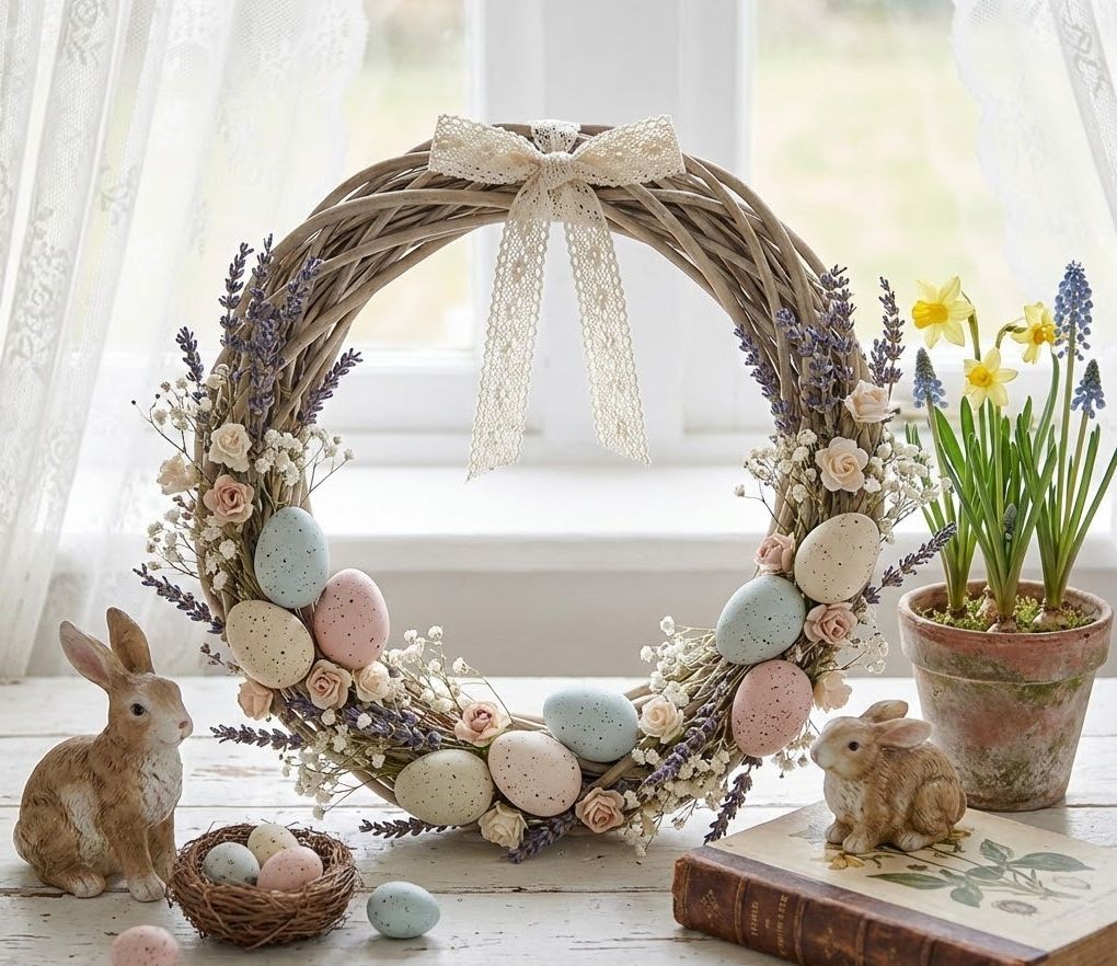 Přírodní ratanový věnec Wreath Rattan L - Ø 40*4 cm Clayre & Eef Přírodní ratanový věnec Wreath Rattan L - Ø 40*4 cm Clayre & Eef