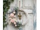 Bílý antik ratanový věnec Wreath Rattan XL - Ø 50*5 cm Clayre & Eef