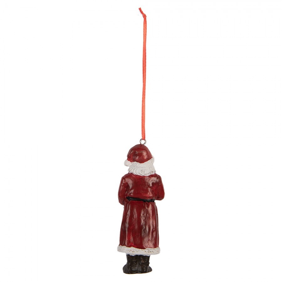 Vánoční závěsná ozdoba Santa Claus s koníkem - 4*3*11 cm Clayre & Eef Vánoční závěsná ozdoba Santa Claus s koníkem - 4*3*11 cm Clayre & Eef