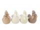 Šedá gigantická velikonoční slepice s mašlí Chicken Easter Flock XL - 38*29*42 cm daan kromhout