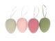 Set 4ks závěsné velikonoční vejce Egg Easter Flock - Ø 7*10 cm daan kromhout