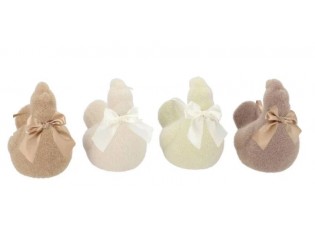 Set 4ks přírodní velikonoční slepička Chicken Easter Flock - 11*7*11 cm