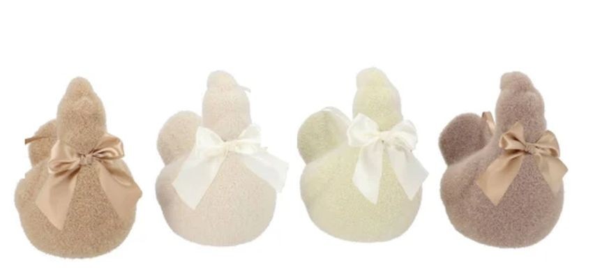 Set 4ks přírodní velikonoční slepička Chicken Easter Flock - 11*7*11 cm
