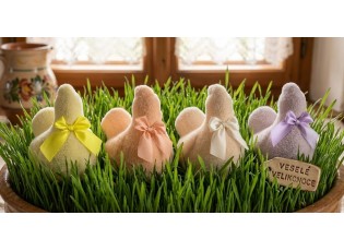 Set 4ks pastelová velikonoční slepička Chicken Easter Flock - 11*7*11 cm