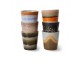 Set 6ks retro hrnek na kávu Coffee 70s - Ø 7,5*8cm / 230 ml HKLIVING