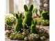 Zelená dekorativní figurka králíka Rabbit Flock Green L - Ø 10*25 cm Clayre & Eef