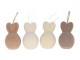 Set 4ks přírodní velikonoční vejce s oušky Egg Easter Flock - Ø 8*14 cm daan kromhout