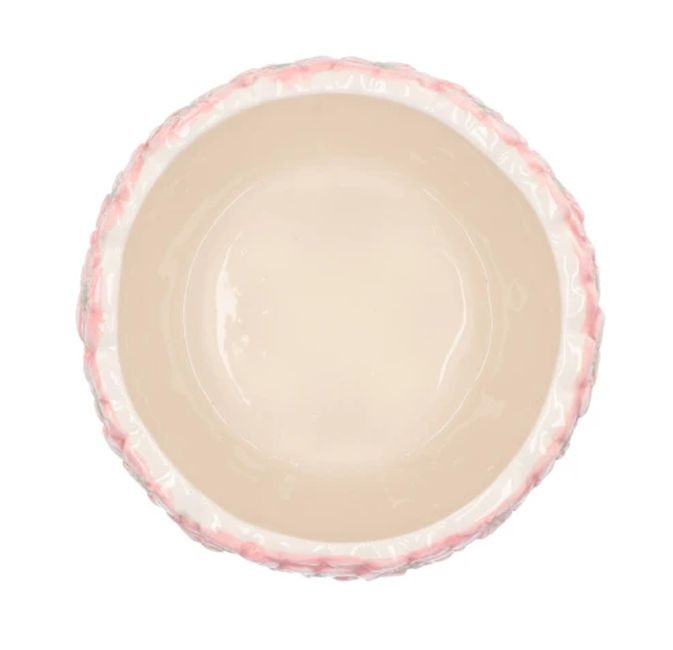 Růžovo-zelený obal na květináč s reliéfem květů Jane Flower - Ø 13*11cm daan kromhout Růžovo-zelený obal na květináč s reliéfem květů Jane Flower - Ø 13*11cm daan kromhout