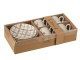 Set 4ks bílo-hnědý hrnek s jelenem v krabičce Coffee Deer - Ø 11*6 cm / 80ml J-Line by Jolipa