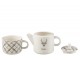 Tea for One s jelenem v krabičce Coffee Deer - 20*9*18 cm / 450/ 200 ml J-Line by Jolipa