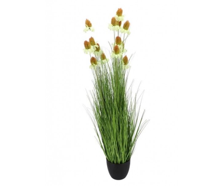 Dekorativní okrasná tráva v květináči Cosmos - 120 cm J-Line by Jolipa