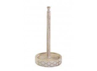 Stojan na kuchyňské utěrky z mangového dřeva s řezbami Tours - 18*36 cm