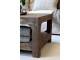 Hnědý dřevěný koferenční stůl s policí Grimaud Unit - 127*76*46 cm Chic Antique