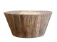 Hnědý dřevěný koferenční stůl Grimaud Unit - Ø 92*43 cm Chic Antique