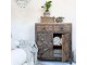 Hnědá antik dřevěná komoda z recyklovaného dřeva Grimaud - 90*41*100 cm Chic Antique