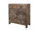 Hnědá antik dřevěná komoda z recyklovaného dřeva Grimaud - 90*41*100 cm Chic Antique