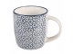 Sada 4ks porcelánový hrnek s modrými květy - 13* 8*9 cm / 300 ml Clayre & Eef