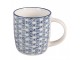 Sada 4ks porcelánový hrnek s modrými květy - 13* 8*9 cm / 300 ml Clayre & Eef