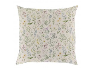 Krémový povlak na polštář s divokými květy Aix Wild Flowers - 60*60 cm