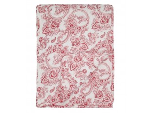 Bílo-růžový prošívaný přehoz s květy Paisley Aix Quilt - 130*180 cm