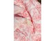 Bílo-růžový prošívaný přehoz s květy Aix Paisley Flowers - 130*180 cm Chic Antique