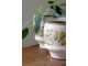 Béžový antik keramický květináč s citróny Limone Blossom - Ø 13*12 cm Chic Antique