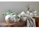 Béžový antik keramický květináč s citróny Limone Blossom - Ø 13*10 cm Chic Antique