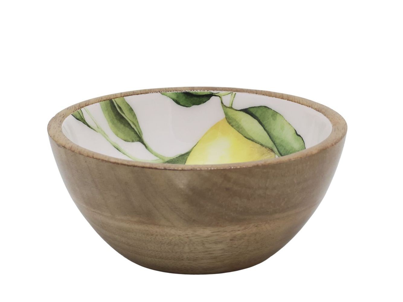 Dřevěná mangová miska s citróny Tours Limone Blossom - Ø 15*7 cm / 500ml