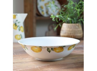 Porcelánová miska s citróny Maison Limone Blossom - Ø 24*7 cm / 1400 ml