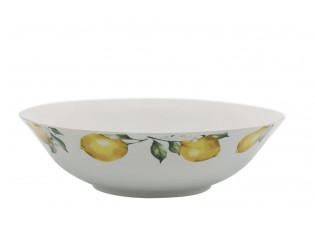 Porcelánová miska s citróny Maison Limone Blossom - Ø 24*7 cm / 1400 ml