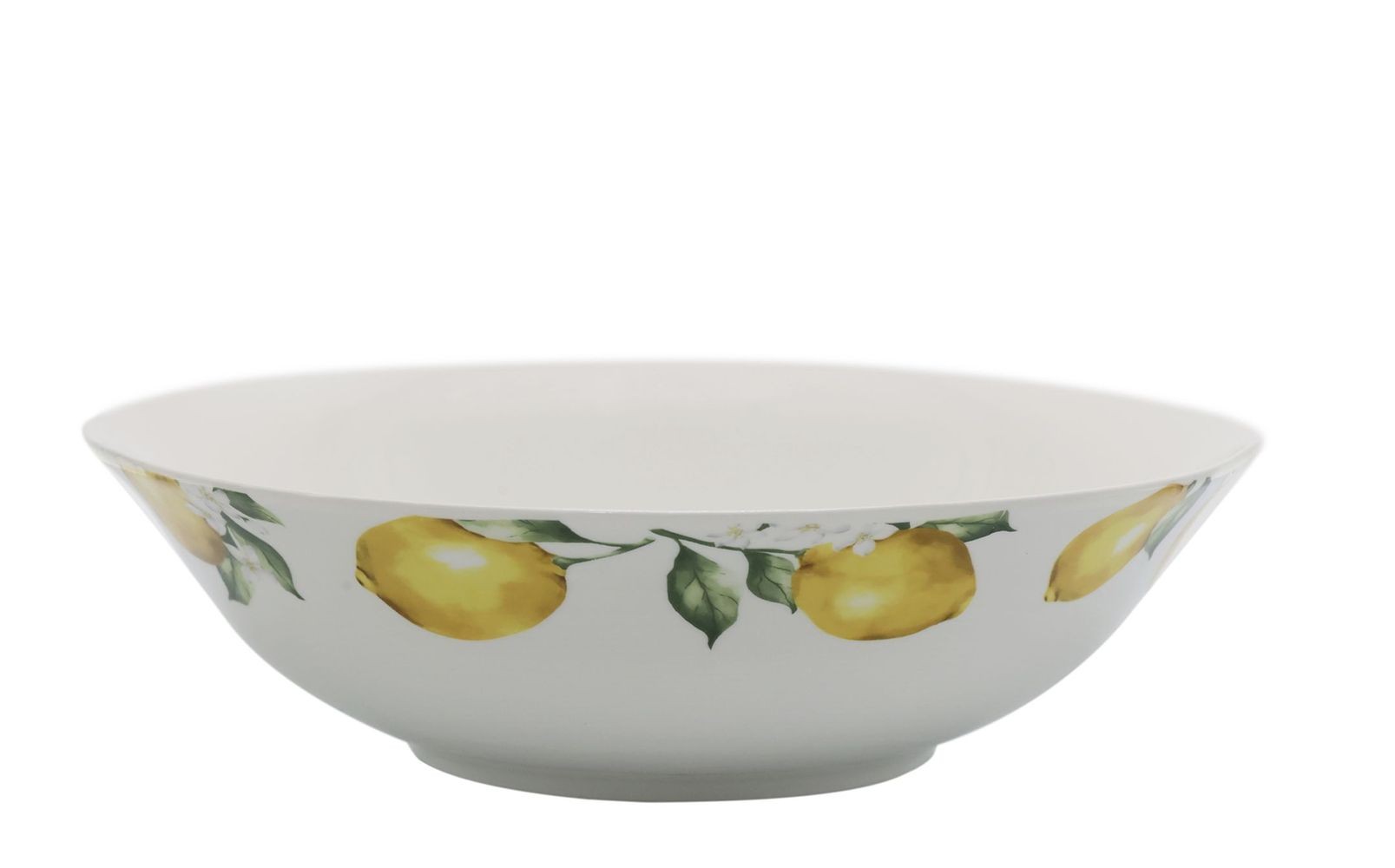 Porcelánová mísa s citróny Maison Limone Blossom - Ø 24*7 cm / 1400 ml