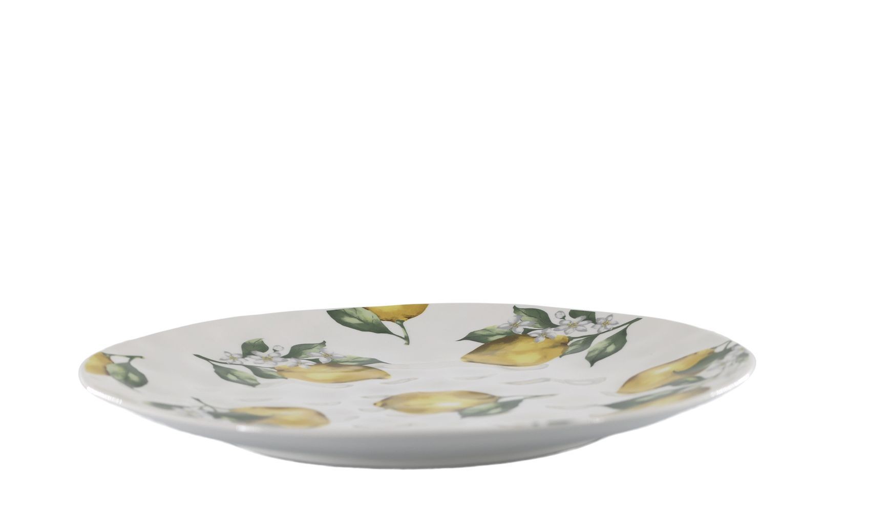 Porcelánový jídelní talíř s citróny Maison Limone Blossom - 27*2,5 cm