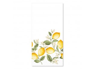 Papírové ubrousky s citróny Maison Limone Blossom - 40*40 cm / 16ks