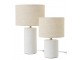 Bílá keramická stolní lampa Pierre se stínidlem - Ø 23*37 cm/ 40W / E27 J-Line by Jolipa