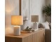 Bílá keramická stolní lampa Pierre se stínidlem - Ø18 * 28 cm J-Line by Jolipa