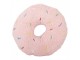 Růžový dekorativní polštář ve tvaru donutu s posypem - Ø 35*6 cm Clayre & Eef