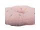 Růžový dekorativní polštář ve tvaru donutu s posypem - Ø 35*6 cm Clayre & Eef